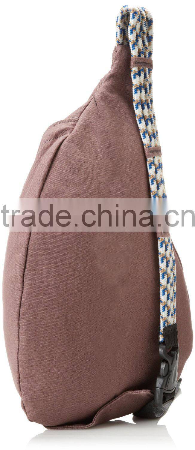 pink two side canvas sling bag for girls