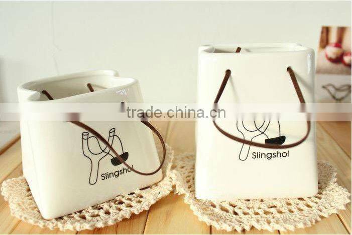 Mini ceramic vase,Ceramic bag