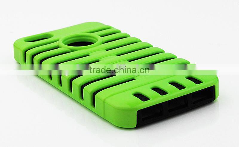 Impact defender PC and silicone cover for iPhone 5G 5S