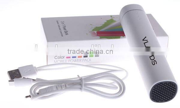 Free sample universal portable power bank,Cheapest promotion gift 4000mAh Portable power bank,mini speaker with power bank
