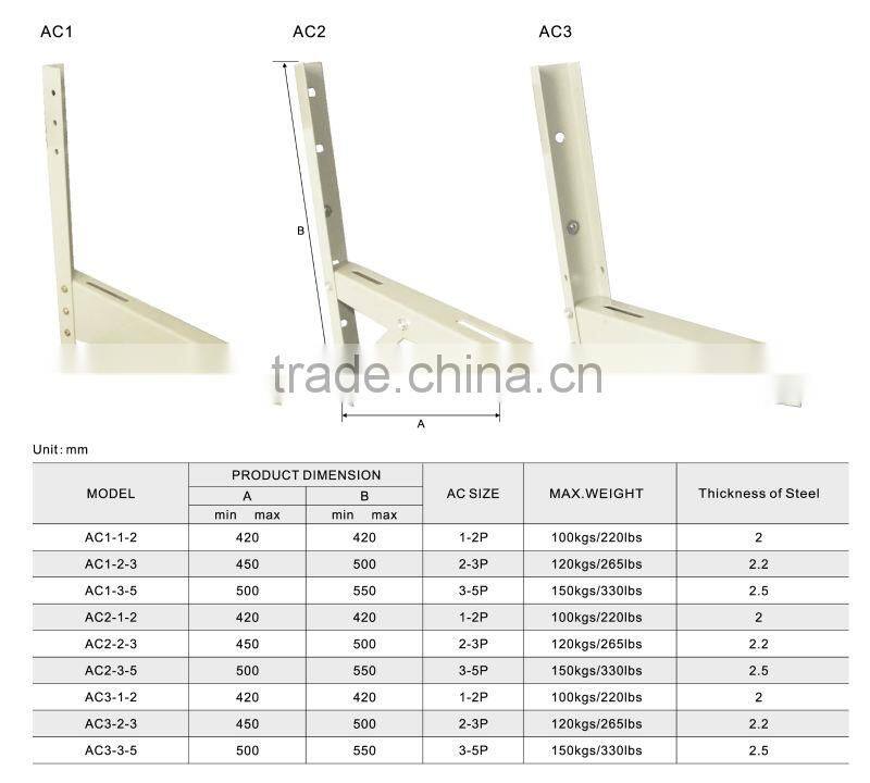 coating to prevent rust steel ac bracket