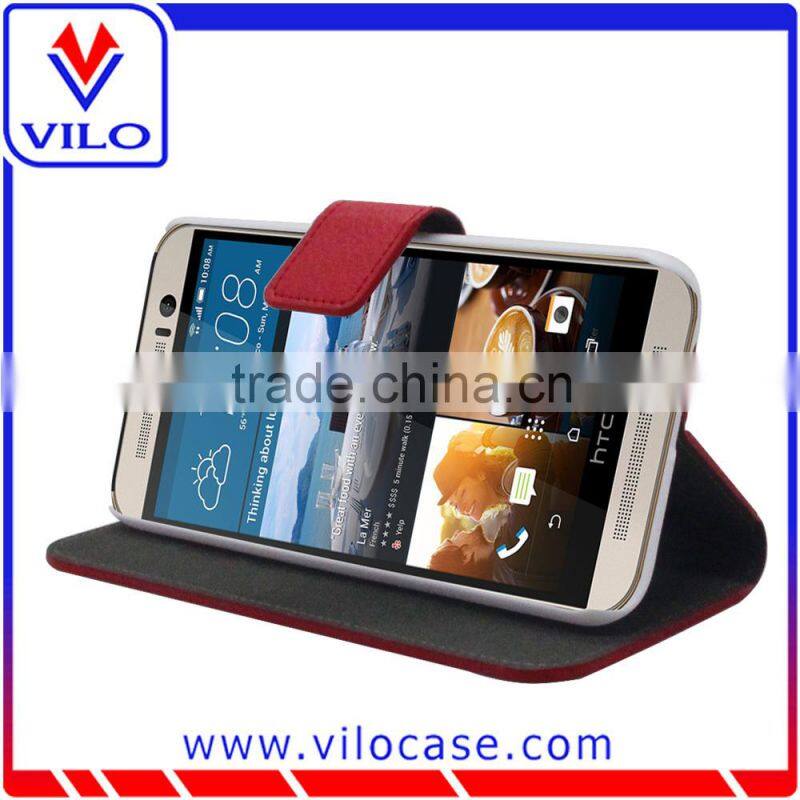 card holder Luxury Leather Wallet Case For HTC M9