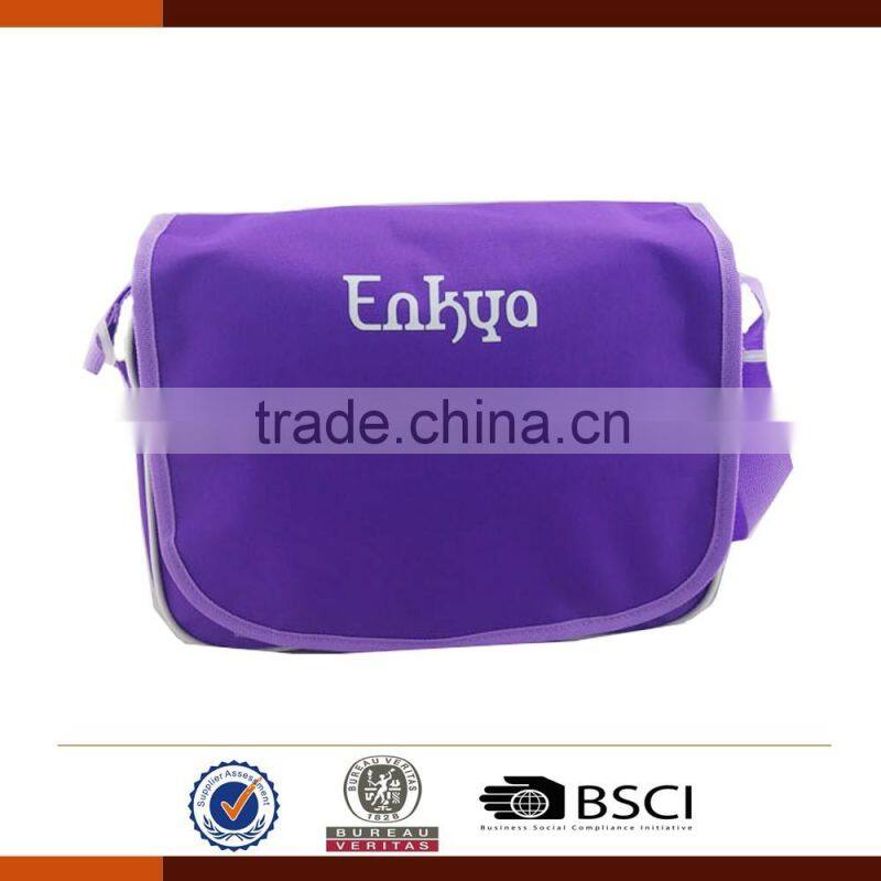 Purple 600D Shoulder Messenger Bags for College Students