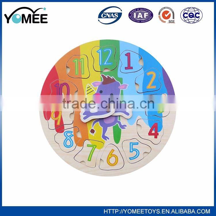 Educational Colorful Wooden custom puzzle