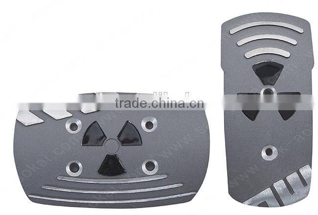 Universal aluminum non-slipautomatic car pedal pad