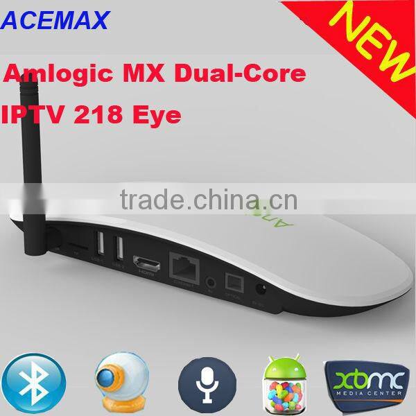 Android Tv Box With Skype Camera Amlogic 8726 MX Dual Core SKYPE CAMERA SMART TV webcam mini pc