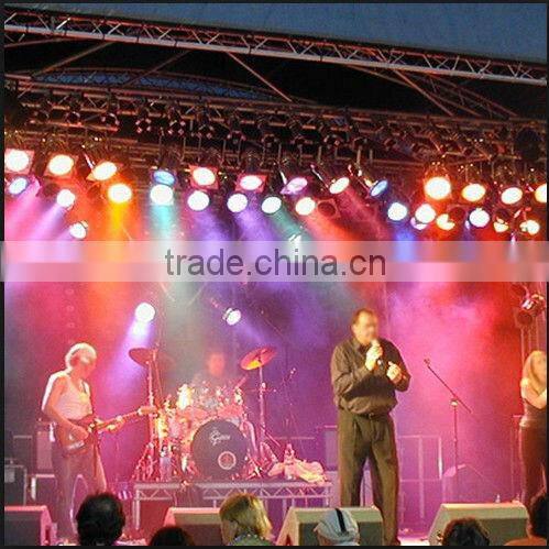 warm white par 64 chrome portable disco dj party par64 light aluminum par can