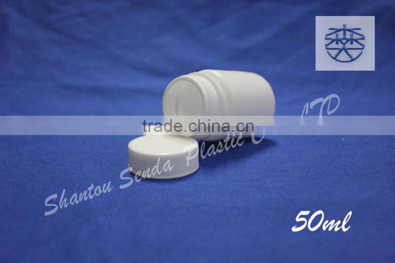 plastic tablet bottle 50ml, Pharmaceutical Industrial Use and Matte Surface Handling Tablet Bottles