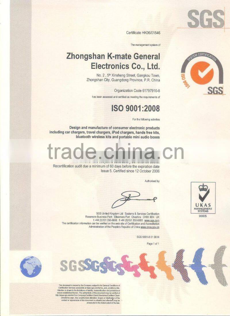 Bluetooth FM transmitter with car adapter without battery