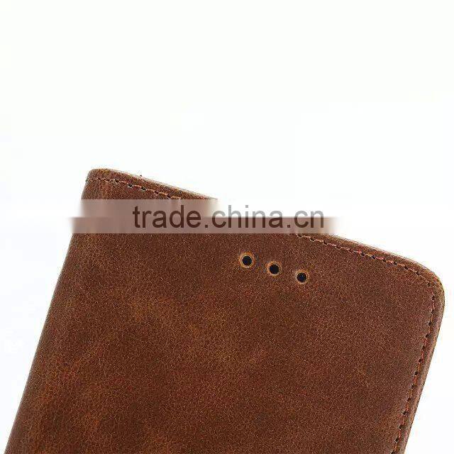 Newest product flip pattern wallet leather case for Blackberry LEAP with stand