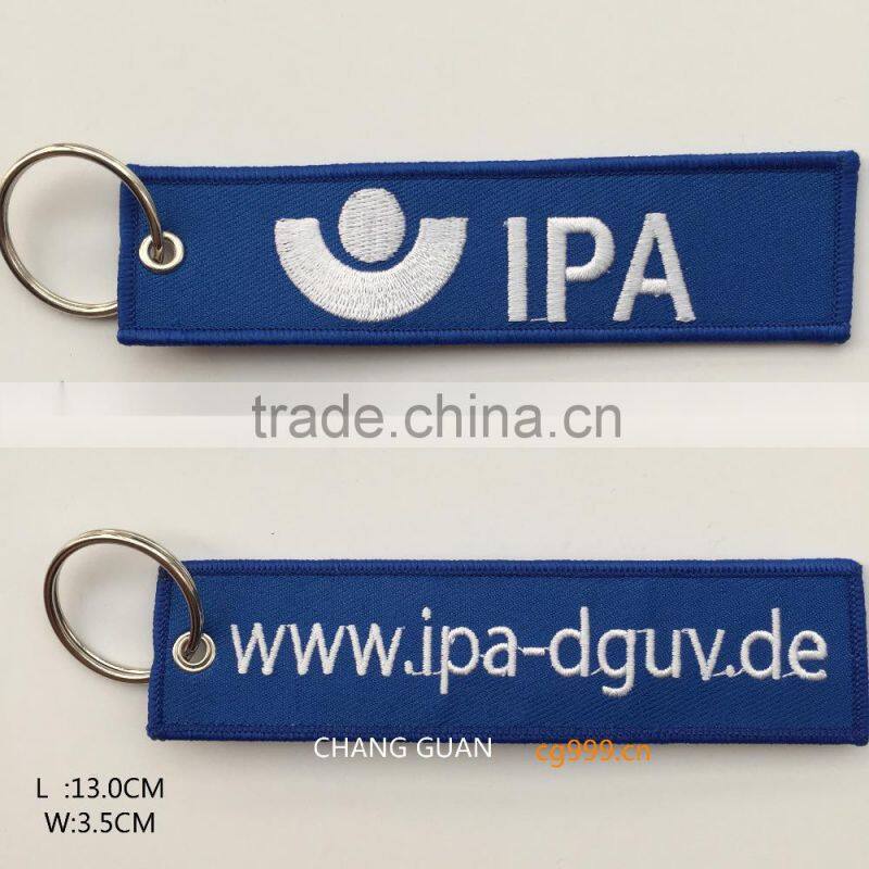 The fast colours embroidery key ring