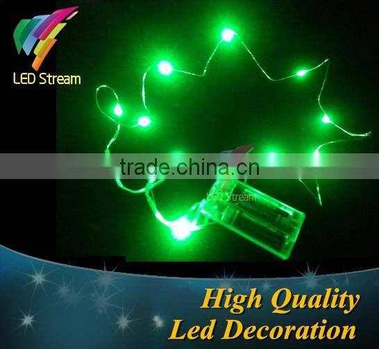 3V Christmas Holiday LED mini silver color copper wire fairy string lights battery power
