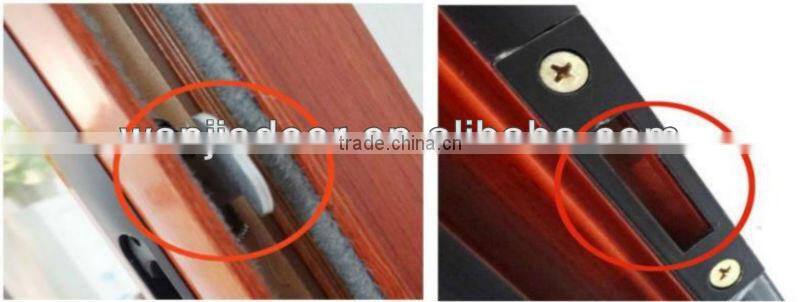 cheap price double glaze good quality aluminum tilt and turn side hung window Foshan wanjia factory price