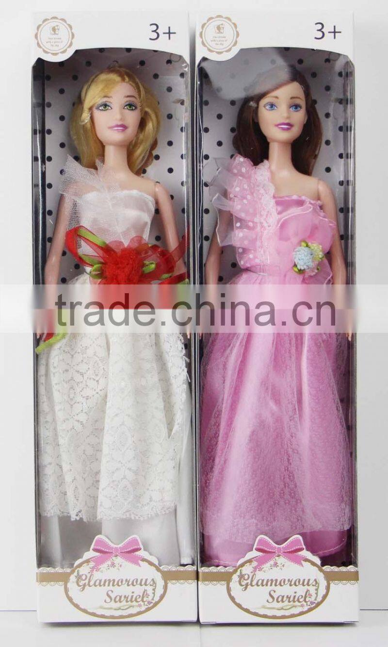 hot sale pretty single fashion doll with handbag