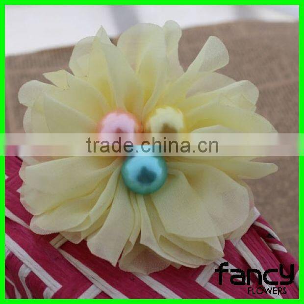 Artificial chiffon flower decorative flowers for dress