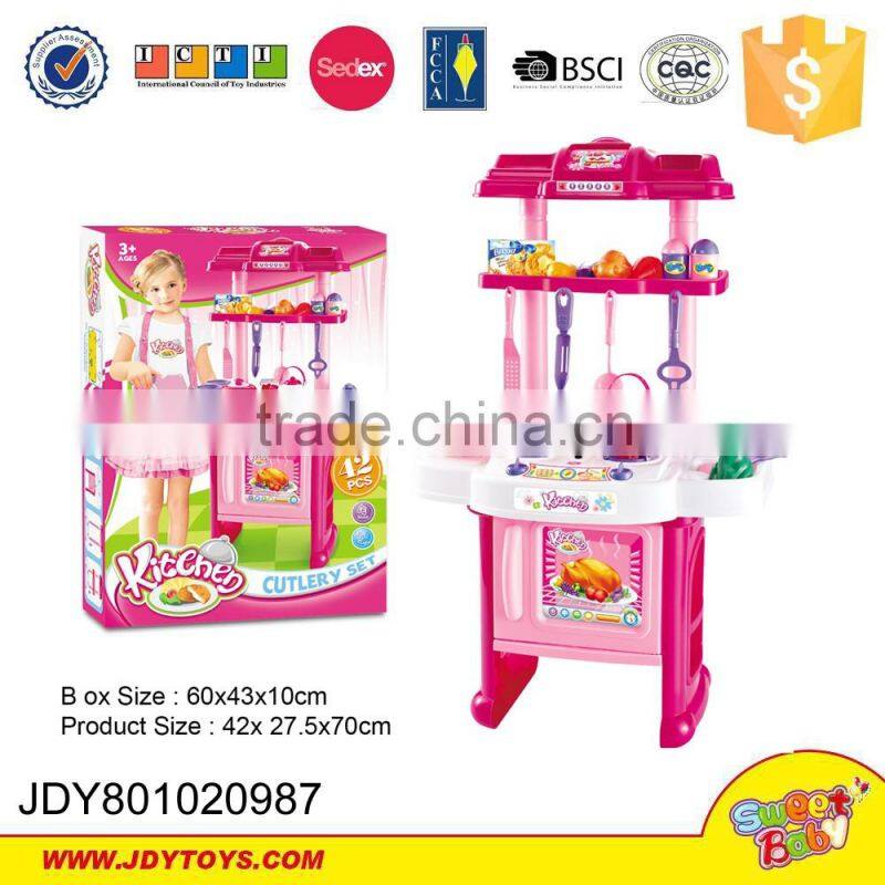 Kitchen appliance for kids cooker toys plastic kitchenware with vegetable