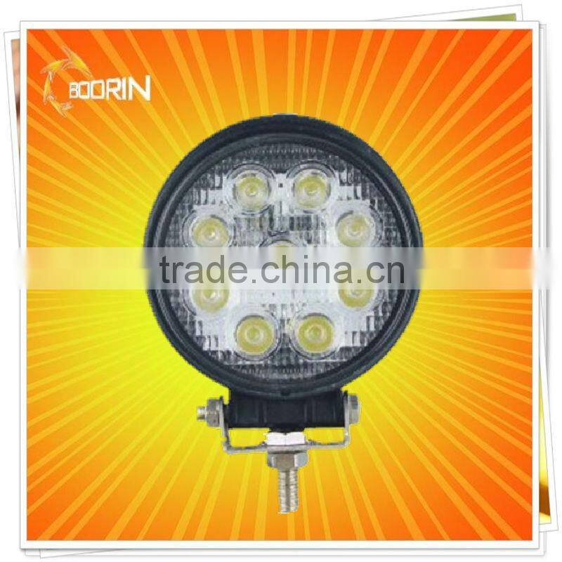 DC 12 volt waterproof 27w led work light