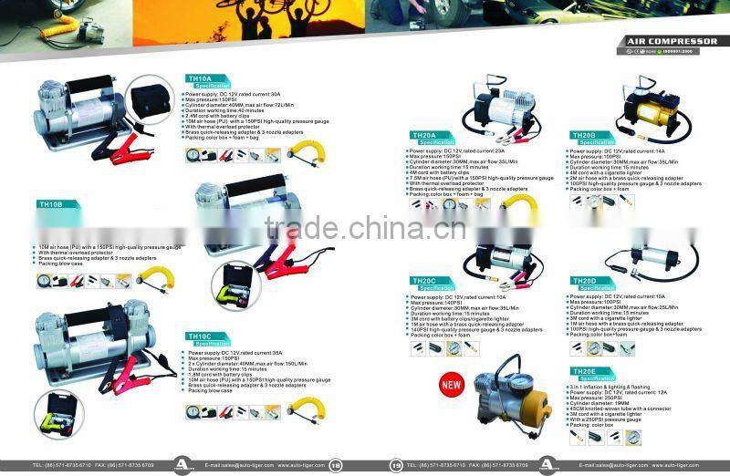 DC 12V Car Tyre Air Compressor TH20K