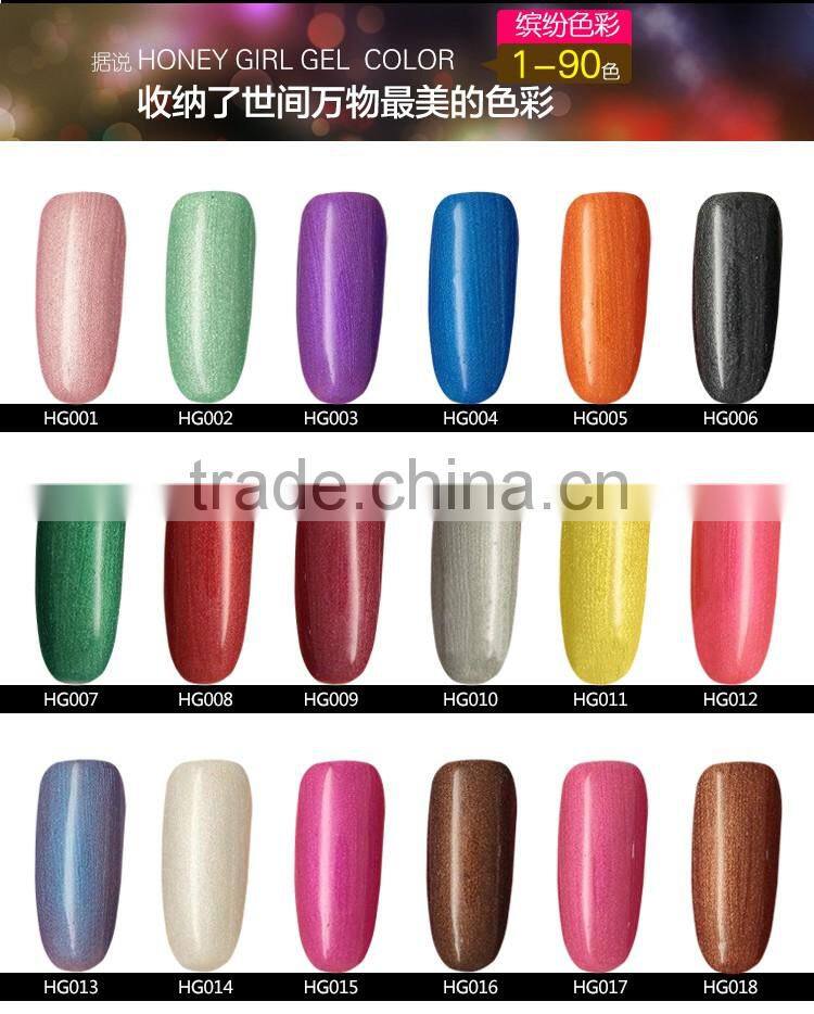 Popular 15ml UV Gel Nail Polish Soak Off UV Color Gel, Professional Nail UV Gel