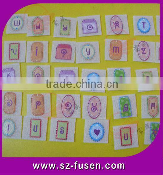 wholesale good quality nylon hook and loop letters