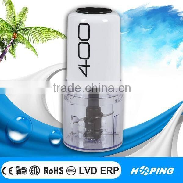 Electric food chopper/processor double blades