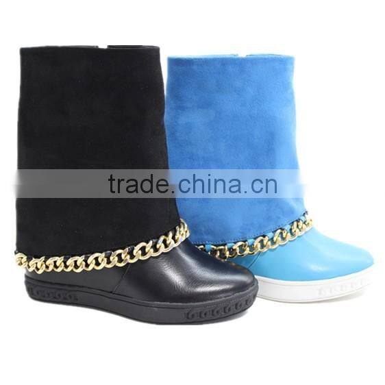Metal chains hidden heels new models women boots