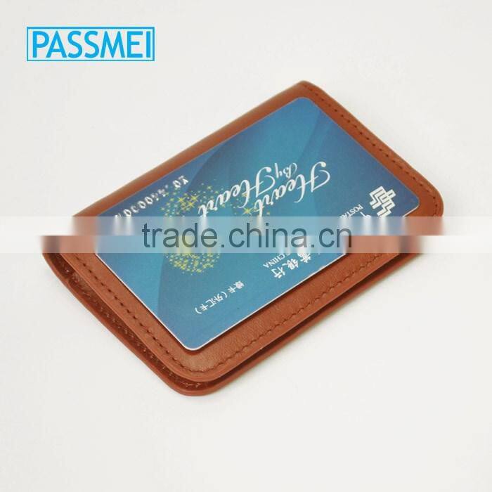 Custom genuine leather wallet men