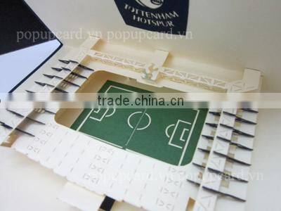 Viet Nam Girl and lotus flowers greeting pop up card