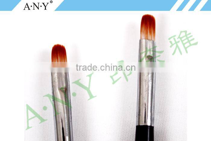 ANY Nail Beauty Care Silver Metal Handle Nail Pen UV Gel Nail Brush