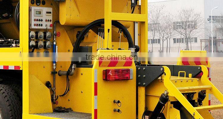 road repair Fiber Slurry Paver