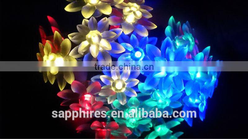 30L led solar christmas decoration string light-- lotus