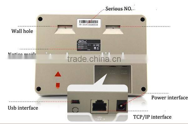 TX638 Fingerprint clock standalone TCP/IP WIFI fingerprint sensor color TFT screen office device biometric attendance system