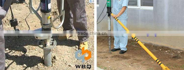 Post Driver Helical Screw Piles For Foundations