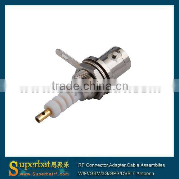 bnc audio video cable Jack nut bulkhead solder for panel connector MHV 3000V