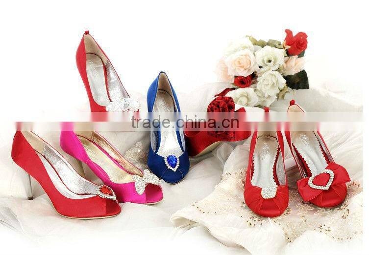 Colorful Heart Buckle shoes accessories for women shoe