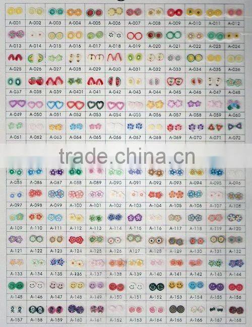 LNU-1023 Polymer clay flower nail cane & fruit canes