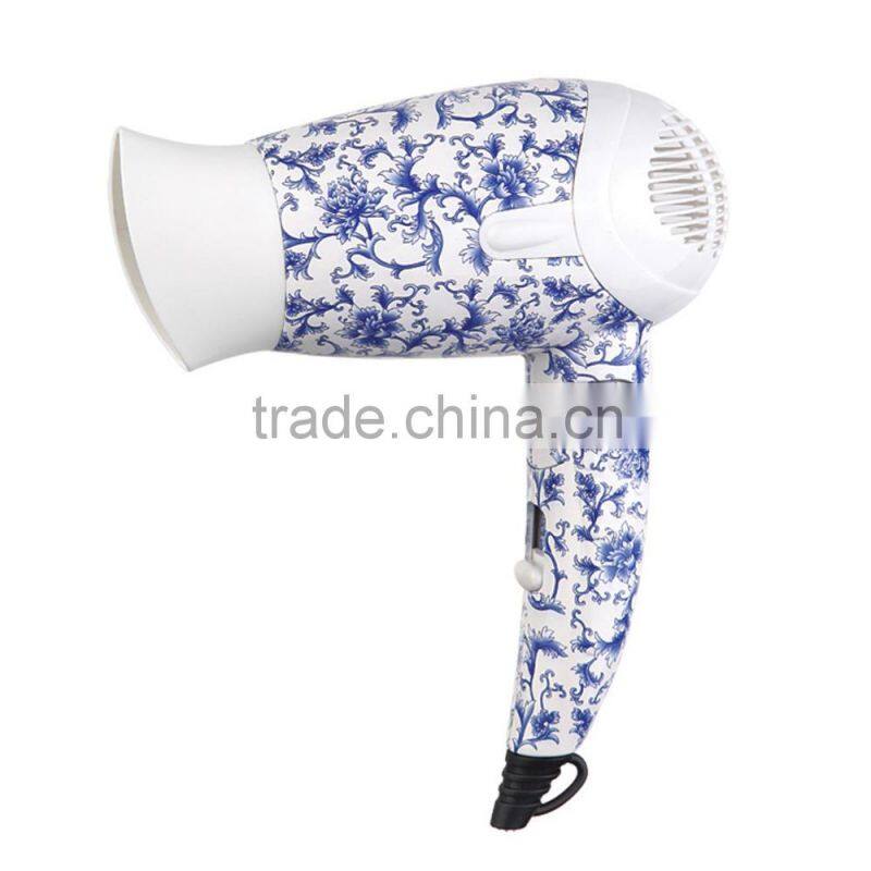 Travel foldable hair dryer with 1000/1200W dual voltage
