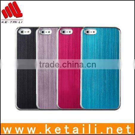 METAL Aluminum Wire Drawing Snap-On Hard Case Cover for iPhone 5