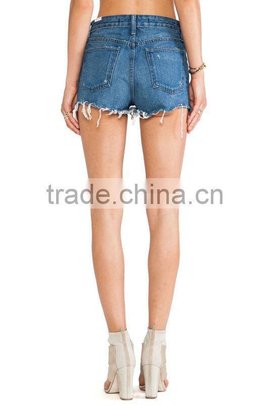Women high waisted denim Shorts