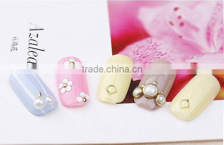 2016 New Arrival High Quality Gold Silver Metallic Nail Design Beauty Alloy Rivet Nail Art Charms