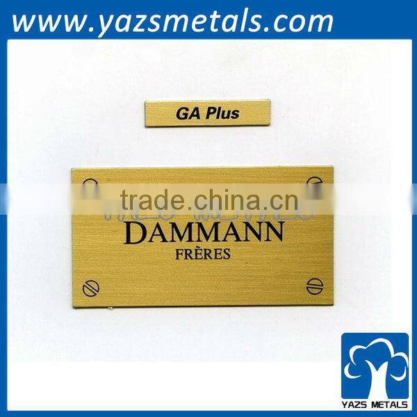 engrave metal label product