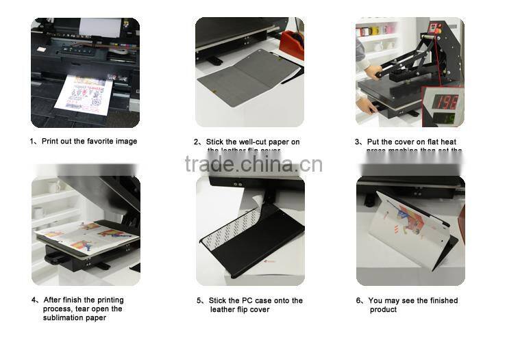 Sublimation mobile phone leather case /Sublimation cell phone leather case /Sublimation leather phone case for iPad Air/iPad 5