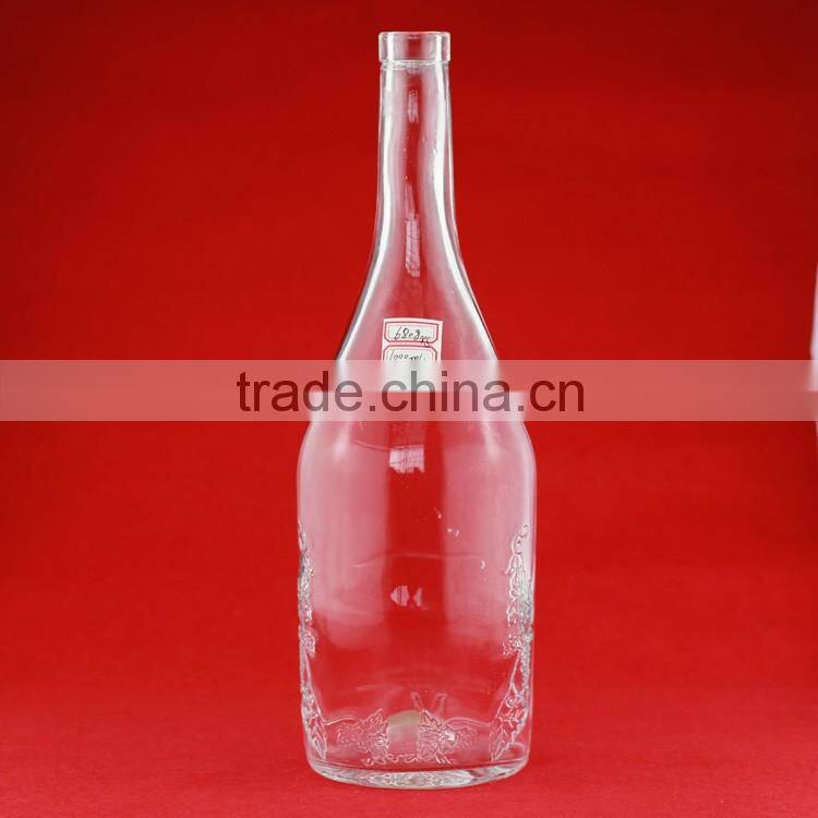 Cheapest 1 liter bottle spirit wine bottle glass tequila bottle
