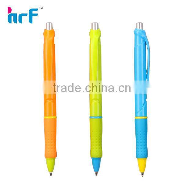 colorful rubber grip ball point pens;flexible rubber grip ballpoint pens
