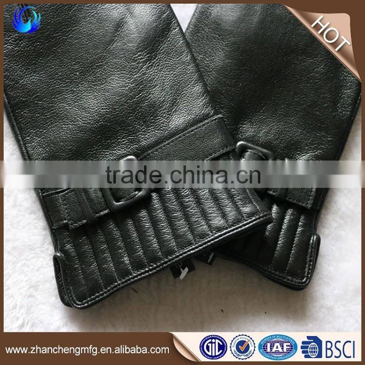 New style fashion mens goatskin C grade leather gloves with high quality