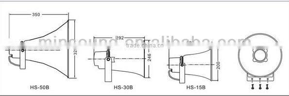 15W 30W 50W Aluminum Paging Horn Speaker Professional 2013 speaker