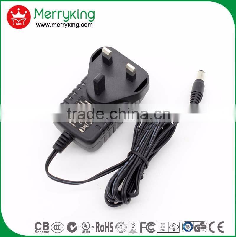 output 12vdc 1a power supply 5v 300ma dc adapter WITH AT/ET/SAA input plug