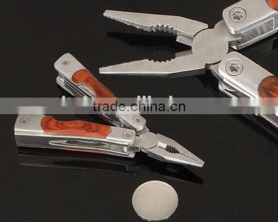OEM wooden handle pliers with stainless steel