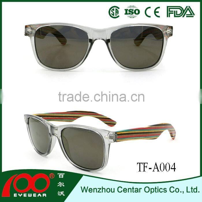 China supplier high quality optical glasses , wood polarized sunglasses , Bamboo sunglasses