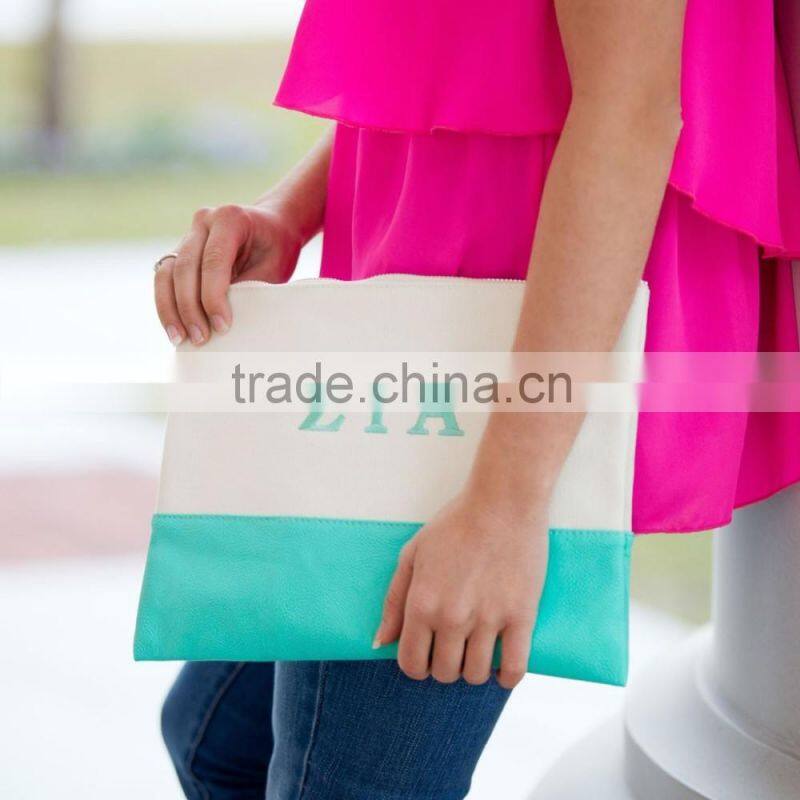 wholesale boutique monogrammable Sullivan Zip Cosmetic Pouch